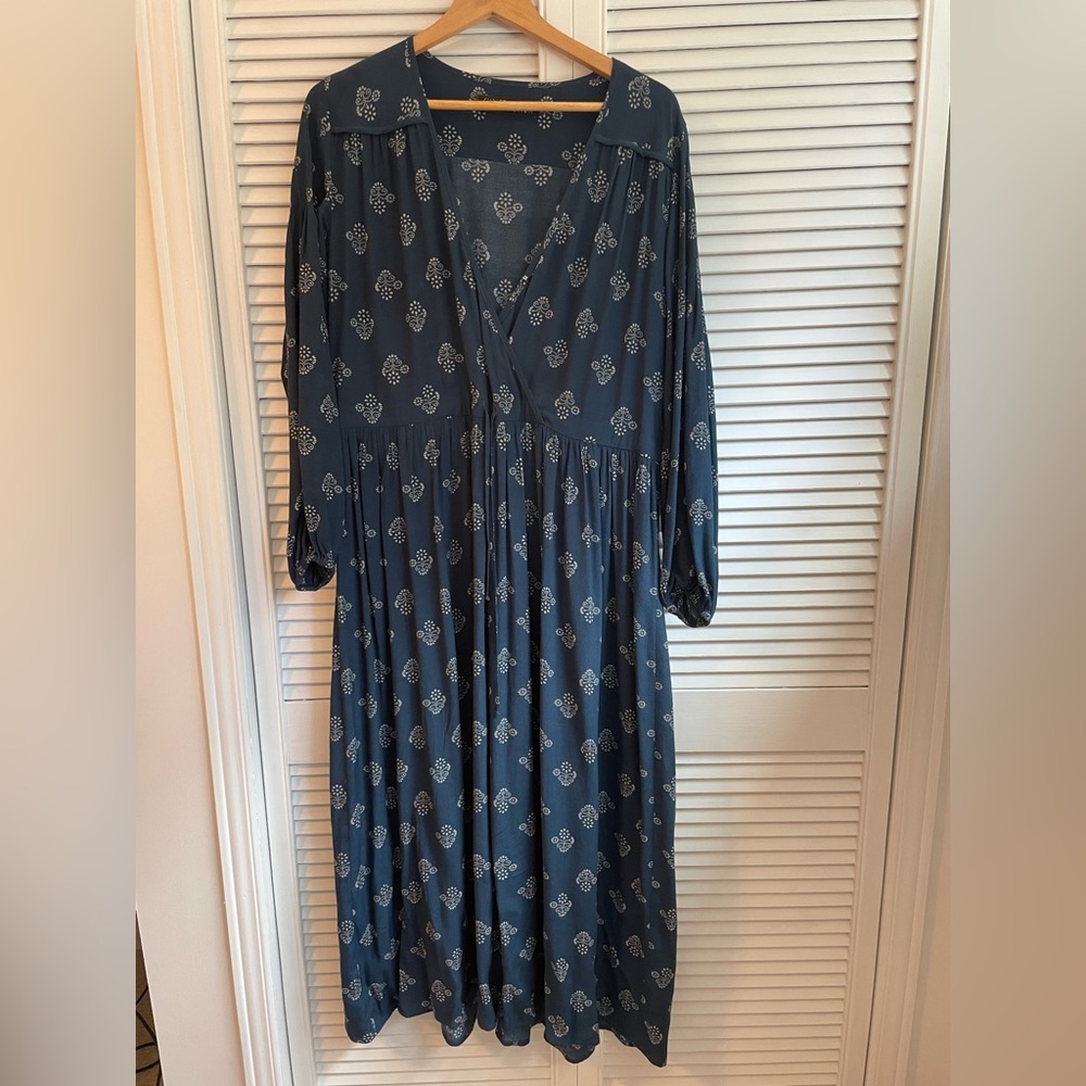 Christy Dawn dress in navy/white pattern